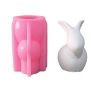 Fpbiagoq 3D Rabbit Silicone Molds, Animal Candle Molds, Handmade Baking Moulds, Epoxy Resin Molds, Plaster Moulds for the