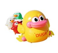 Fpbiagoq 4 Pack Sensory Induction Crawling Toy for Babies with WindUp Feature and Connection Lovely Shapes Interactive Baby Toy