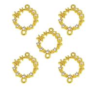 [Fpbiagoq] 5 Count Geometric Charms Necklace Making Necklace Pendant Alloy Texture Handmade Star Pendant Necklace for Jewelry and Handmade Craft Accessories, フリーサイズ