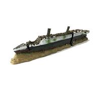 Fpbiagoq Aquariums Decoration Sinking Titanics Model Shipwrecks Ornaments Natural Resins Fish Tanks Decoration Castles Fish Tanks Titanics Ship Ruins Aquariums Ornament
