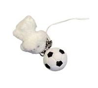 [Fpbiagoq] Baseball Dog Keychain Soft Flocked Charm Phone Case Key Accessory Baseball Dog Bag Charm, D, One size