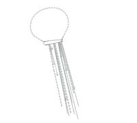 Fpbiagoq Beautiful Two Tone Pearls Dangle Necklace and Pin Set Elegant Fringe Accessory for Casual or Formal Occasions Feeling Fashion Pendant