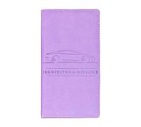 [Fpbiagoq] Car Registration and Insurance Card Holder Shut Vehicle Glove Box Organizer for Document Card License Registration and Insurance Holder, purple