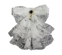 [Fpbiagoq] Clown Tulle Ruffle Collar Vintage Neck Ruffles Lace Collar Halloween Cosplay Clown Choker Multilayer Layer Clown Neck Collar