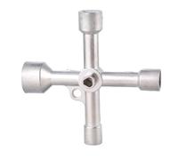 Fpbiagoq Control Cabinet Key, 5 in 1, Supply Key, Triangles, Cross Key for Faucet, Control Cabinet, Plumbing,