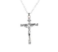 [Fpbiagoq] Cross Pendant Necklace Fashion Prayer Cross Necklace Comfortable Wear Cross Jewelry for Religious Events and Parties