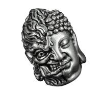 [Fpbiagoq] Daemons Badas Head Metal Bead Pendant Paracord and Jewelry Decoration for Outdoor Enthusiasts Camping Keychain Decoration