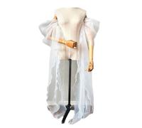 [Fpbiagoq] Delicate Handmade Bridal Sleeves See Through Sheer Detachable Wedding Arm Cover