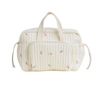 [Fpbiagoq] Diaper Bag Embroidery Crossbody Bag Pram Hanging Bag Multiple Compartment Bag Shoulder Bag Large Capacity Mom Bag Plum, b, 大きい