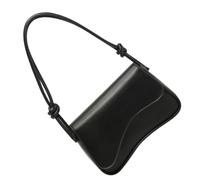 [Fpbiagoq] Fashion Flap Crossbody Bag PU Leather Shoulder Bag with Adjustable Strap for Commuter Shopping and Social Event Closure, Black