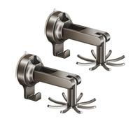 Fpbiagoq Foldable Turning Suction Cup Hook Set Arranger for Kitchen Utensils Bathroom Accessories Strong Adhesive Mount Versatile Storage Hooks
