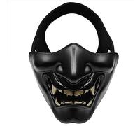 [Fpbiagoq] Half Face Cosplay Devil Halloween Party Festival Prom Cos Devil Horror Face Halloween Scary for Adult