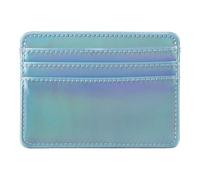 [Fpbiagoq] Leather Credit Card Wallet Business Credit Holder Organizer Case Bank Package Bag Front Pocket Wallet Leather, blue (pale)