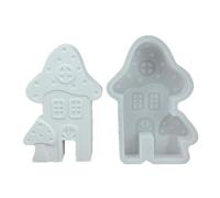 Fpbiagoq Pilzhaus Silicone Candle Moulds for Epoxy Resin Candle Soap Plaster Silicone Moulds for the