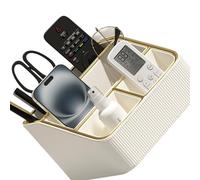Fpbiagoq Practical Gift Remote Control Tray with Multi Section Layout to Keep Neat on Bedside or Practical Gift