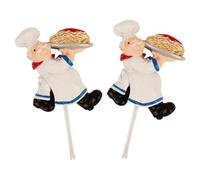 Fpbiagoq Resin Chefs Designs Wall Hooks Easy Installation Strong Sticky Utility Hangers for Renters and Homes Resin Bathroom Fasteners Denial Damage