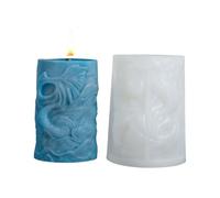 Fpbiagoq Sea Animal Silicone Candle Molds for Epoxy Resin Handmade Candle Soap Making 3D Carved