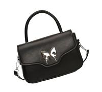 [Fpbiagoq] Small Square Shoulder Bag for Women Spacious Interior for Small Bags with Soft Pillaz Hand Aggage Agency, Black