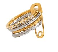 Fpbiagoq Stainless Steel Stackable Band Rings, Portable | Comfortable Portable Modern, Stainless Steel Everyday Fashion Accessories for Casual / Formal Occasions