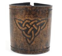 [Fpbiagoq] Traditional Costume Arm Guard Adjustable Armband History Medieval Arm Gauntlet Stage Performance Embossed Wristband for Women, As described