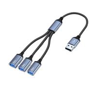 Fpbiagoq USB C Hub Adapter with various ports and portable design made of aluminum alloy which is perfect for charging and data transfer simultaneously