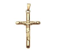 [Fpbiagoq] Various Religious Pendant Stainless Steel Gold Coated Cross Charm Women Lightweight Pendant Jewelry for Men, フリーサイズ, As described, No Gemstone