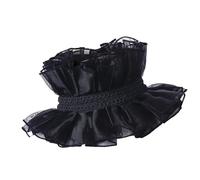[Fpbiagoq] Victorian Lace Ruffle Collar Renaissance Fake Decorative Neck Piece Stage Performance Costume Accessories Ruffle Fake