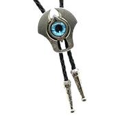 [Fpbiagoq] Vintage Boloty Neck Artificial Leather Rope Evil Eye Stone Pendant Jewelry Neckwear Men's Western Jewelry Bolo Tie