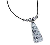 [Fpbiagoq] Vintage Ethnic Leaf Moon Pendant Women Beaded Neck Chain Pearl Neckwear Jewelry Gift Statement Piece, フリーサイズ, As described, No Gemstone