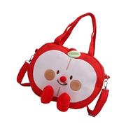 [Fpbiagoq] Women Bag Canvas Crossbody Bag Lovely Handbag Japanese Style Shoulder Bag Pear Pear Shaped Messenger Bag, a
