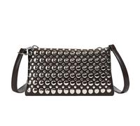[Fpbiagoq] Women's Crossbody Bag Leather Crossbody Process Punk Rivet Handbag Shoulder Bag Soft PU Leather Shoulder Bag Gift Trendy Clutch Satchel, coffee