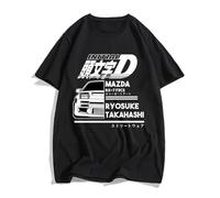 FPBQSSMV AE86 Initial D Japanese Anime T-Shirt Black M