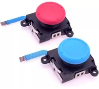 FPC 1x Blue & 1x Red Analog Thumb Stick Joystick Replacement, Compatible with Nintendo Switch/Switch Lite/Switch Oled Consoles