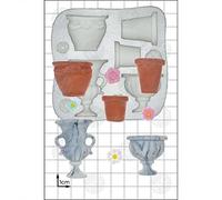 FPC Sugarcraft Garden Urns Silicone Mould