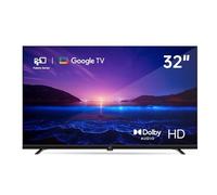 FPD Smart TV 32" Compatible with Google TV HD 720P with Built-in Google Play and Google Cast, HDR 10, Dolby Audio, Voice Control, D Transmission, Black