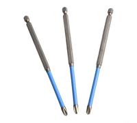 FPH2 Magnetic Cross Screwdriver Bit 65mm Length, for Electrical Applications (3pcs 150mm)