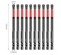 FPH2 Magnetic Screwdriver Bit Set for Electricians with High Concentric Shaft, Alloy Steel Construction, Waterproof Rubber Sleeve, Compatible(D)