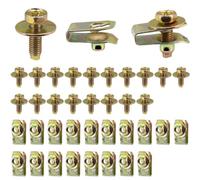 FPHADO 20X Body Bolts U-Nuts Clips Engine Under Cover Undertray Splash Shield Guard Bumper Fenders Liner Push Fastener