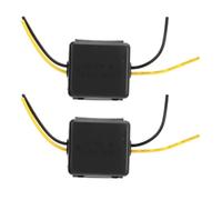 FPHADO 2Pcs Car Power Filter 12V Interference Proof Noises Reduction Reliable Stereo Power Supply Filter