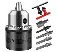 FPHADO 3-16mm Drill Chuck Adapter 1/2-20UNF, for Impact Driver/Electric Drill/Hammer Drill, 16mm Chuck Key