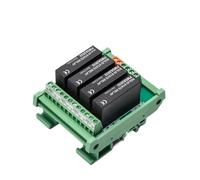 FPJQOBJC 5A AC 75-220V DIN35MM Optically Isolated Solid State Relay Module 3-32VDC Wide Voltage Non-Contact DC AC220V Control(4 way 5A 75-220VAC)