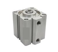 FPJQOBJC Type air pneumatic cylinder thin cylinder SDA12X5 SDA16X10 SDA20X15 SDA25X20 SDA32X25 SDA40X30 SDA50X50 SDA63X50(SDA32,10mm stroke)
