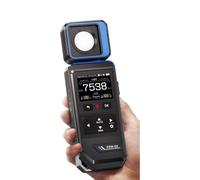 FPM-02 Digital LED Lux Meter, 99900 Lux / 9280 FC Range with 2.0" Color TFT Display and Rotatable Probe, for Lighting Professionals, Indoor Use