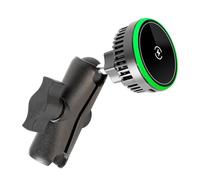 FPN 15W Fast Charging Magnetic Wireless Charger with 1" Ball for RAM Mounts - 3.54" Medium Aluminum Alloy Arm, TEC and Fan Dual Cooling - Compatible with MagSafe iPhone 17/16/15/14/13/12 Series