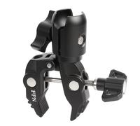 FPN All-Metal Handlebar Clamp Base Mount with Adjustable Single Socket Arm, Fits 0.5-1.77" Round Rails, Compatible with RAM Mounts, 1" Ball Motorcycle Bike Phone Holder