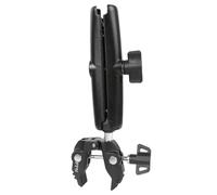 FPN Aluminium 1" Ball Handlebar Mount Clamp Base 5.91'' Length Double Socket Arm for Rails 0.5" to 2" in Diameter, Compatible with RAM mounts & Bike Motorcycle Phone Holder