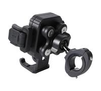 FPN Aluminum Bicycle & Motorcycle Handlebar Phone Holder Mount - Vibration Dampener | Camera Friendly | 1-Second Lock & Release | 360° Rotation, for iPhone 17 16 15 14 Pro Max, 4.7-7" Smartphones