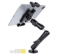 FPN Dashboard Mount Tablet Holder for Truck, Heavy Duty Drill Base with Aluminum Arm Tablet Mount for Car, Wall, Boat, Desk, Compatible with iPad Pro Air Mini, 4.7-12.9″ Tablets and Phones (PTM-28)