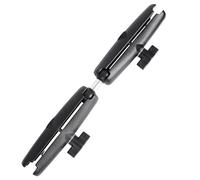 FPN Dual Extension Double Socket Arm with 1" Double Ball Adapter Compatible with RAM B Size Mount and Other 1 inch Industry Standard Device, 360° Rotation Rod for Bike, Truck, Car (12.7" Length)