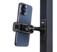 FPN Super Strong Magnetic Phone Holder for Gym - 10 N52 Magnets, Aluminum Alloy Base and Joint - Gym Phone Mount for Workout Record Compatible with 4.7-7" Smartphones, Thick Cases Friendly